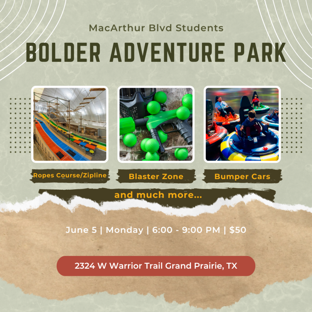 Student Family Event Bolder Adventure Park MacArthur Blvd Baptist   Bolder 2023 1024x1024 